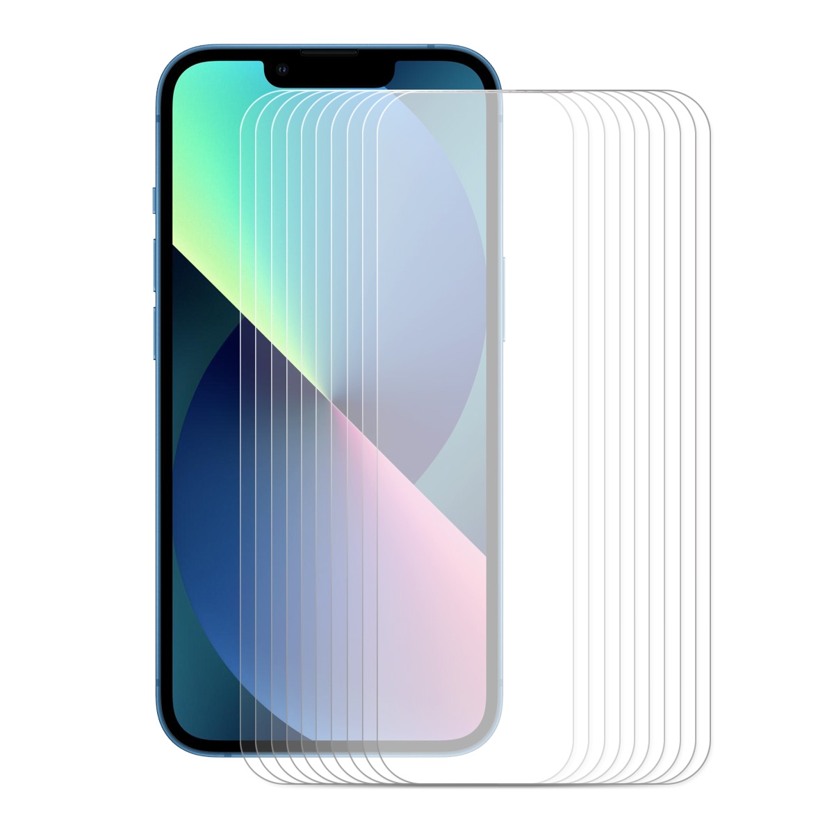 For iPhone 13 mini 10pcs ENKAY Hat-Prince 0.26mm 9H 2.5D Curved Edge Tempered Glass Screen Protector - Shopkiz.com
