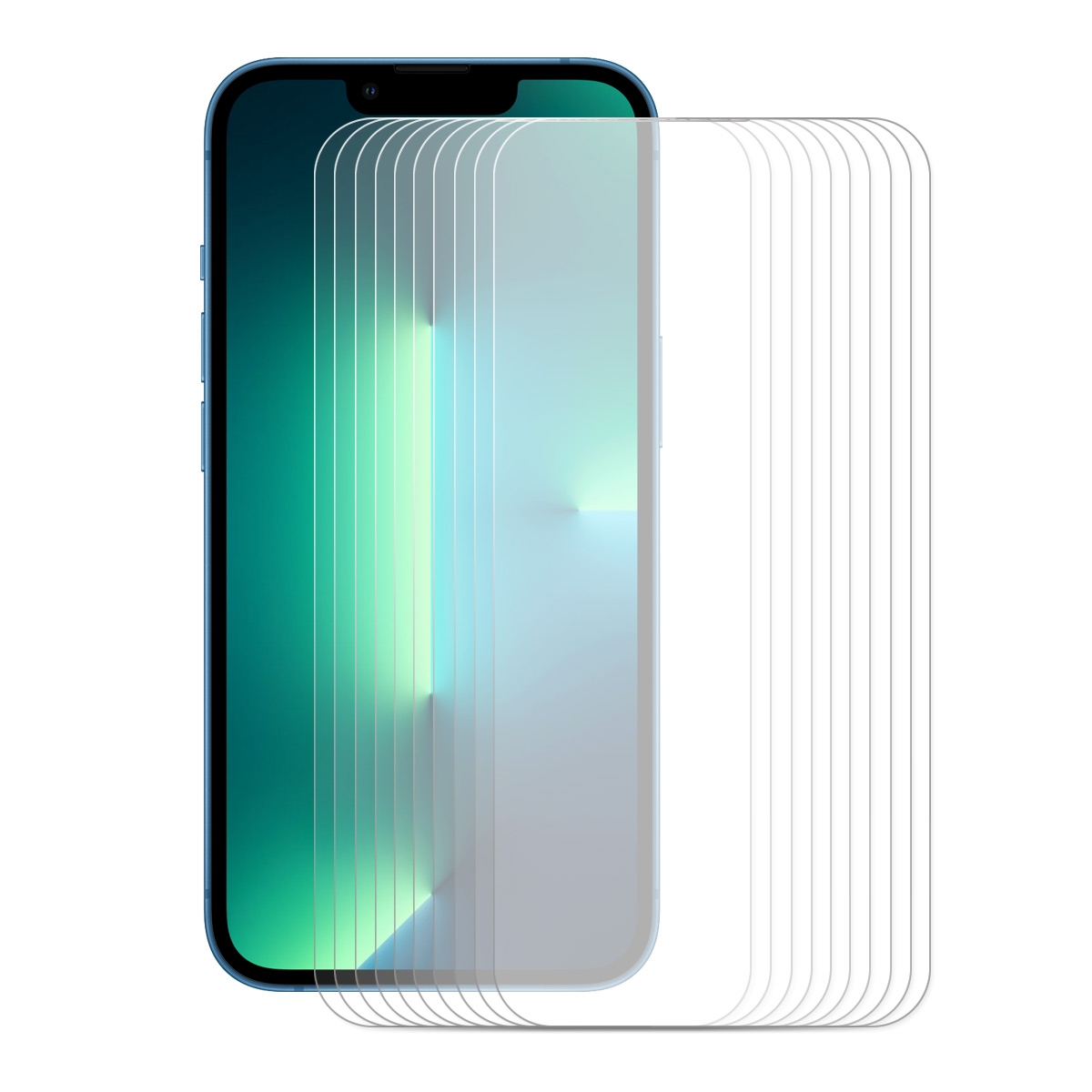 For iPhone 13 Pro Max 10pcs ENKAY Hat-Prince 0.26mm 9H 2.5D Curved Edge Tempered Glass Screen Protector - Shopkiz.com