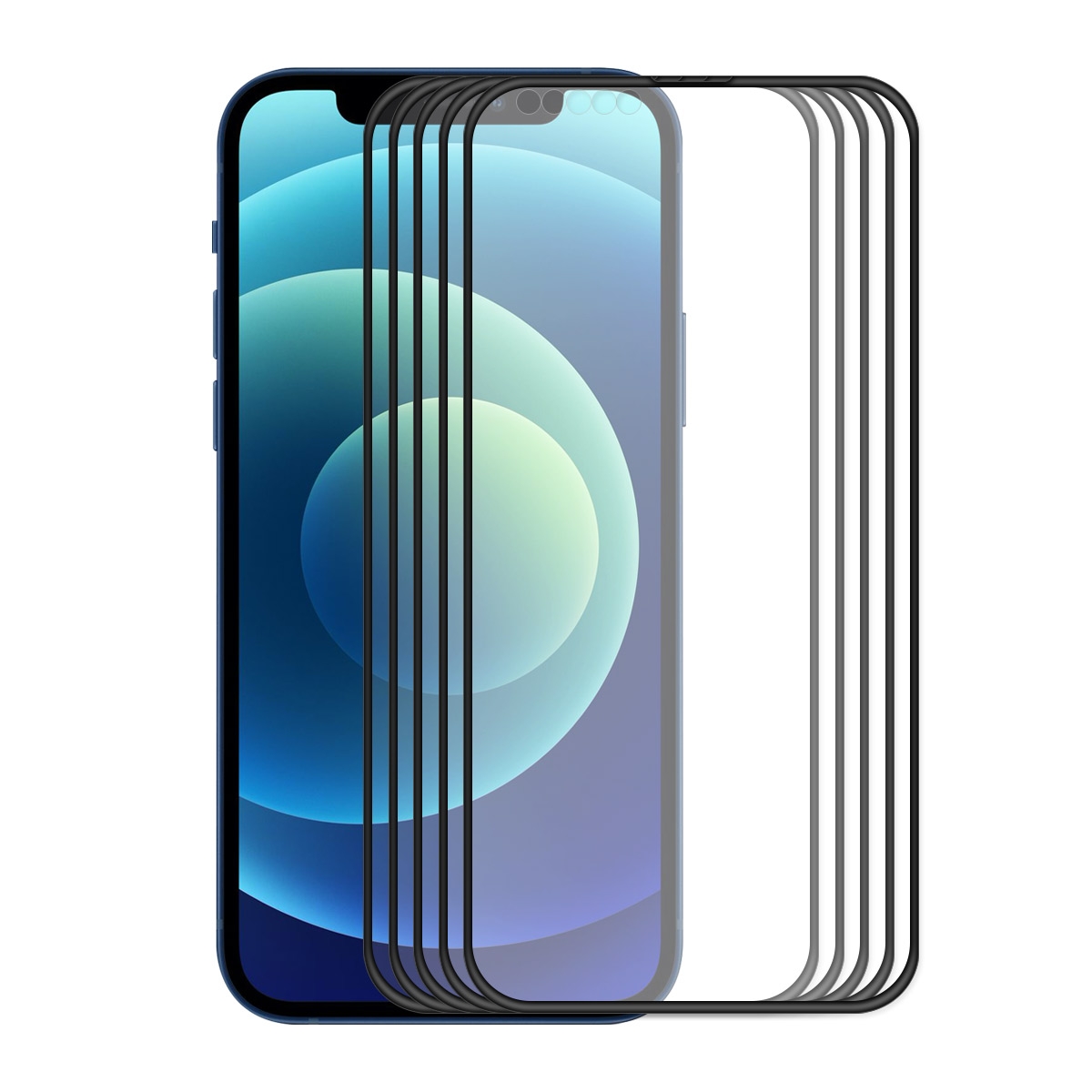 For iPhone 13 Pro Max 5pcs ENKAY Hat-Prince Anti-drop Full Glue Tempered Glass Full Screen Film Anti-fall Protector - Shopkiz.com