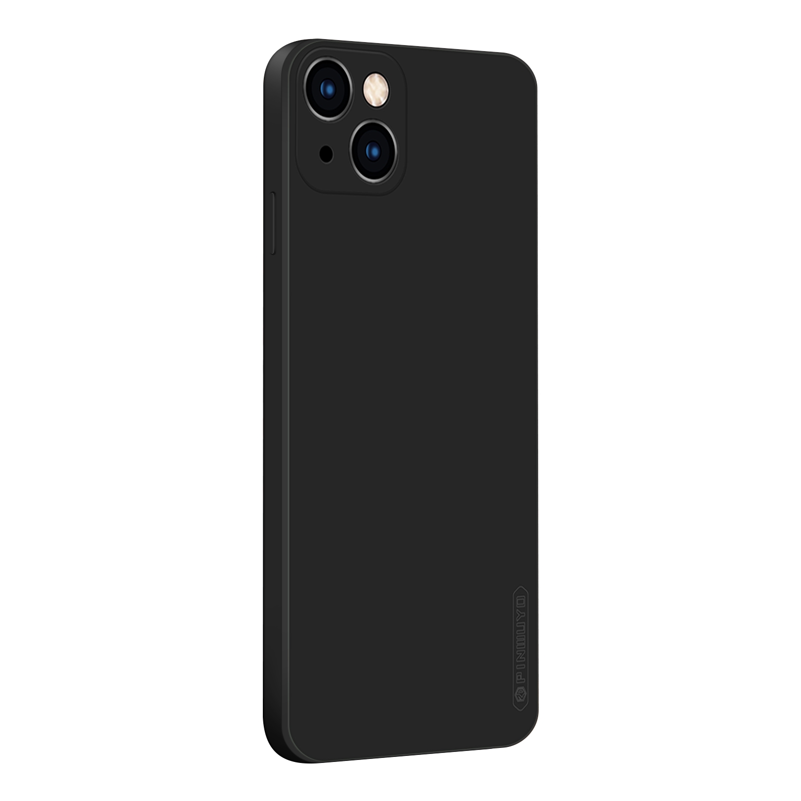 For iPhone 13 PINWUYO Touching Series Liquid Silicone TPU Shockproof Case(Black) - Shopkiz.com