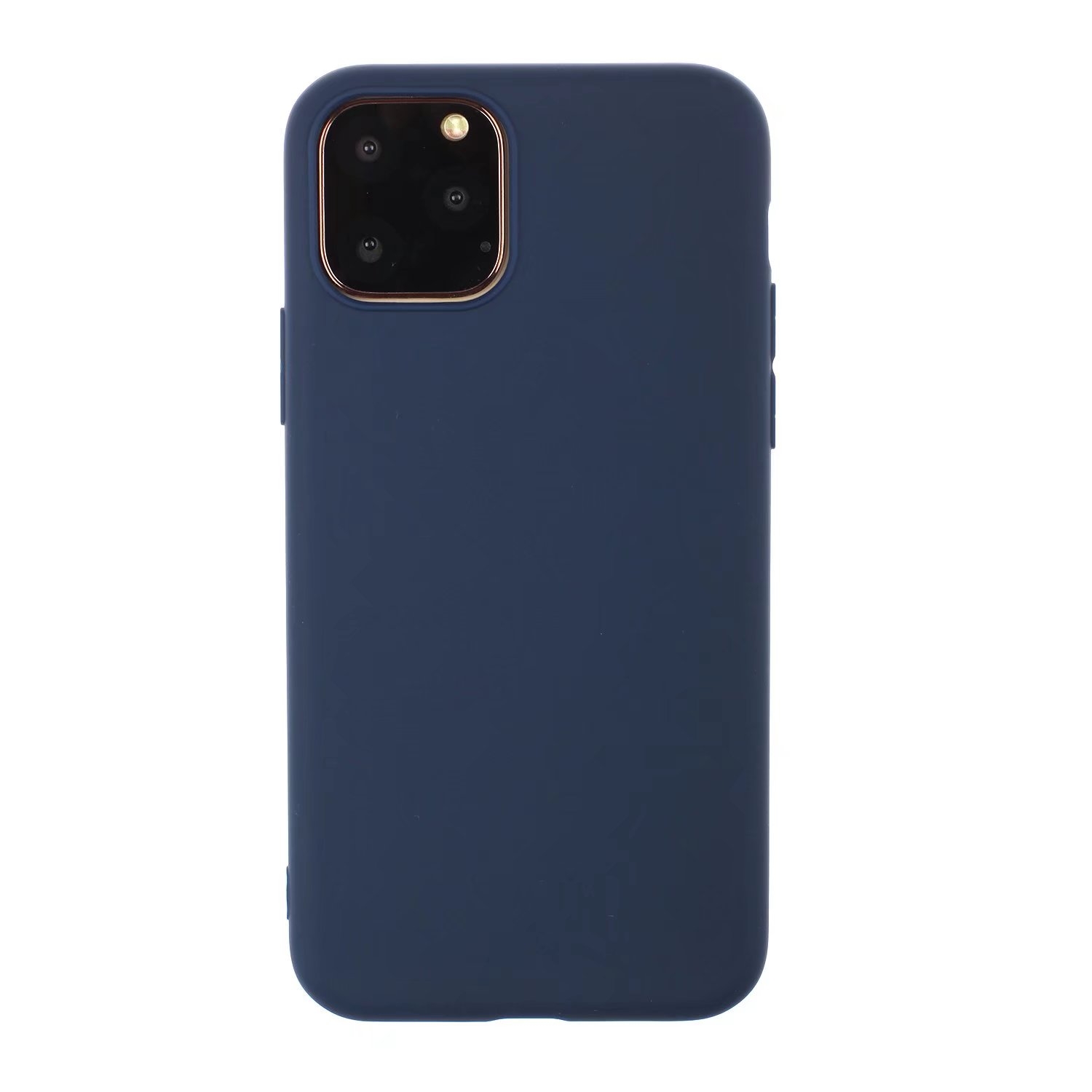 For iPhone 13 Solid Color Frosted TPU Phone Case(Dark Blue) - Shopkiz.com