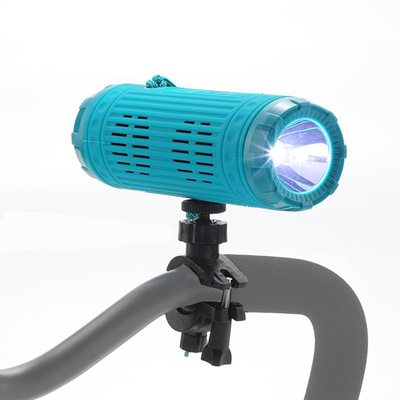 T&G TG312 LED Outdoor Portable Multifunctional Wireless Bluetooth Speaker(Peacock Blue) - Shopkiz.com