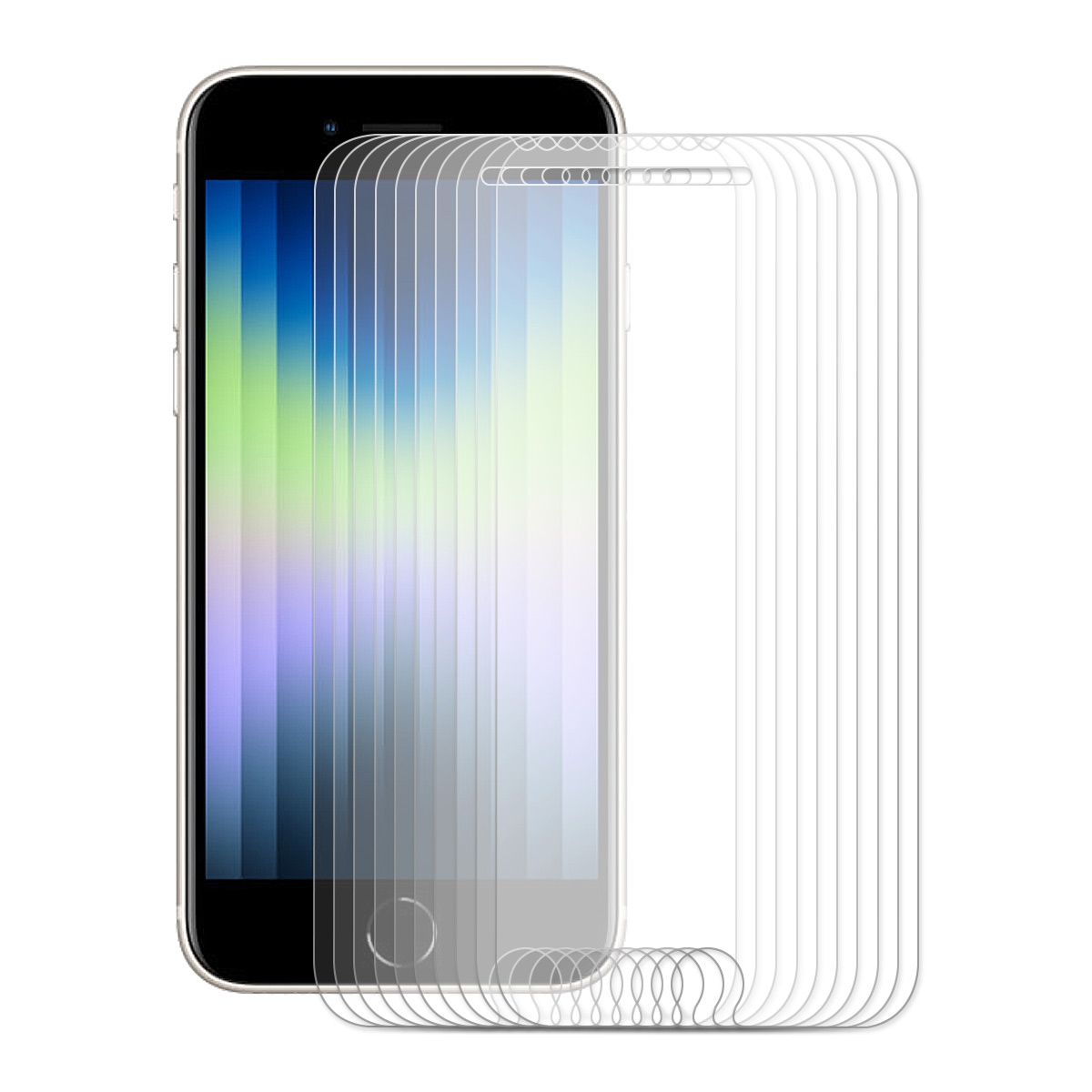 For iPhone 8 / 7 10pcs ENKAY 0.26mm 9H Tempered Glass Film - Shopkiz.com