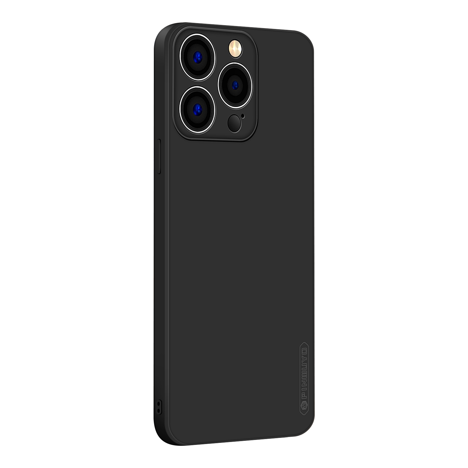 For iPhone 14 Pro PINWUYO Sense Series Liquid Silicone TPU Phone Case(Black) - Shopkiz.com