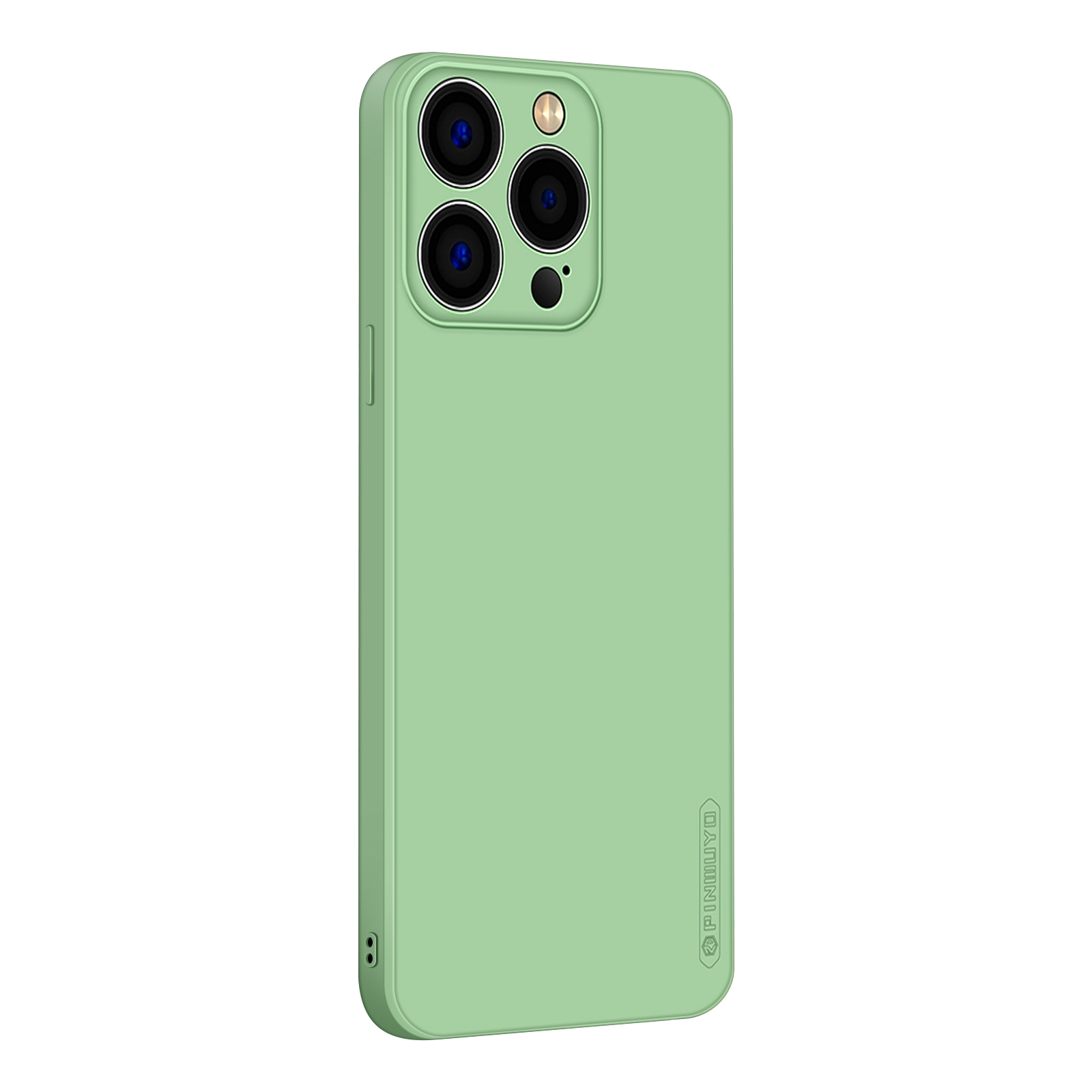 For iPhone 14 Pro Max PINWUYO Sense Series Liquid Silicone TPU Phone Case (Green) - Shopkiz.com