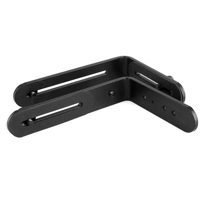 NST-6494 Aluminum Alloy 1/4 inch Hot Shoe Adapter Camera Double L shape Camera Flash Bracket - Shopkiz.com