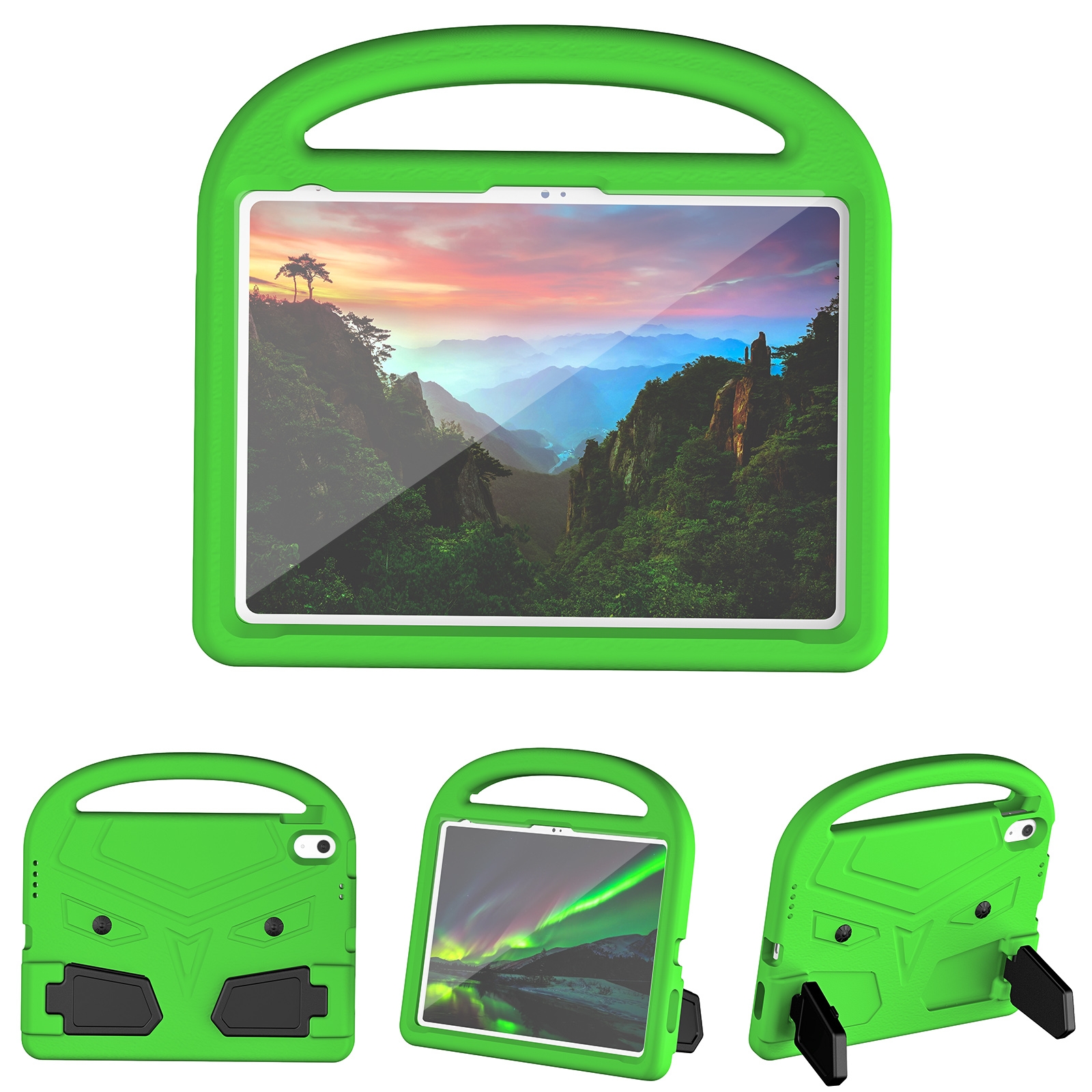 For iPad 2025 / 2022 Sparrow Style Shockproof Kickstand EVA Tablet Case(Green) - Shopkiz.com