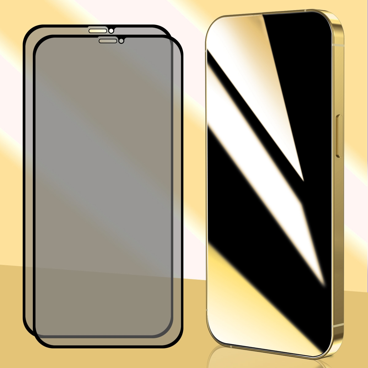 For iPhone 11 Pro / XS / X 2pcs ENKAY Hat-Prince 25 Degree Privacy 8K UHD AGC Tempered Glass Film - Shopkiz.com