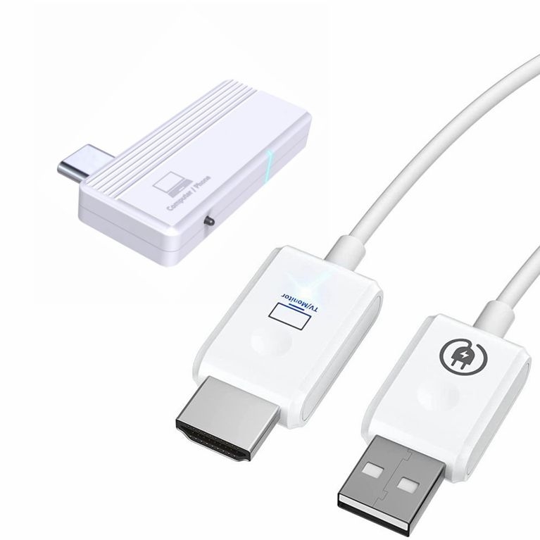 HDMI Wireless Extender,Wireless HDMI Transmitter and Receiver 30m/98ft HD 1080p Support 2.4/5GHz Streaming Video and Audio to Projector/HDTVMonitor