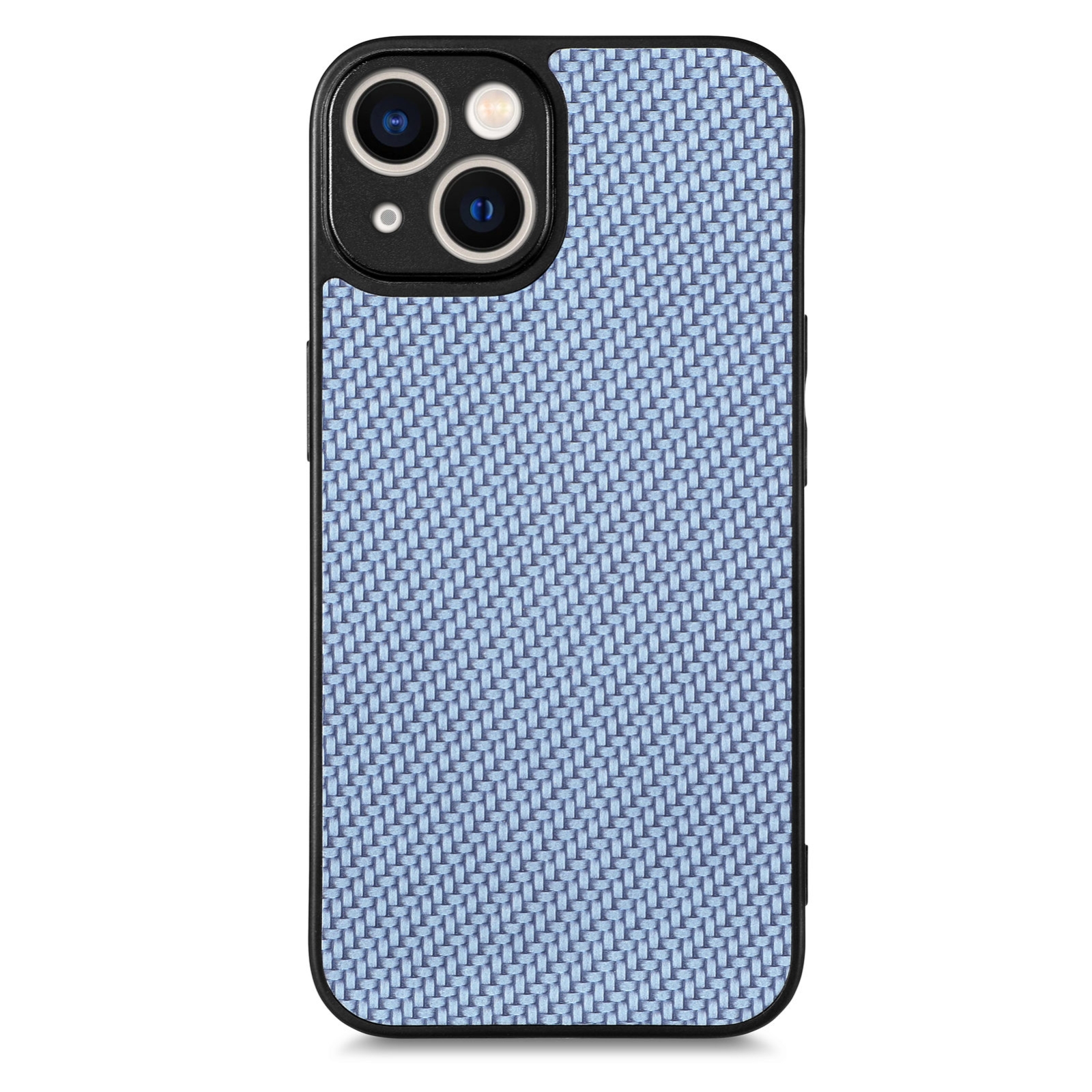 For iPhone 13 Pro Carbon Fiber Texture Leather Back Phone Case(Blue) - Shopkiz.com