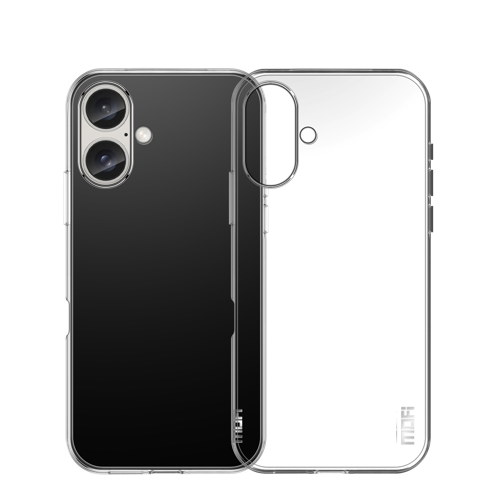 For iPhone 16 MOFI Ming Series Ultra-thin TPU Phone Case(Transparent) - Shopkiz.com