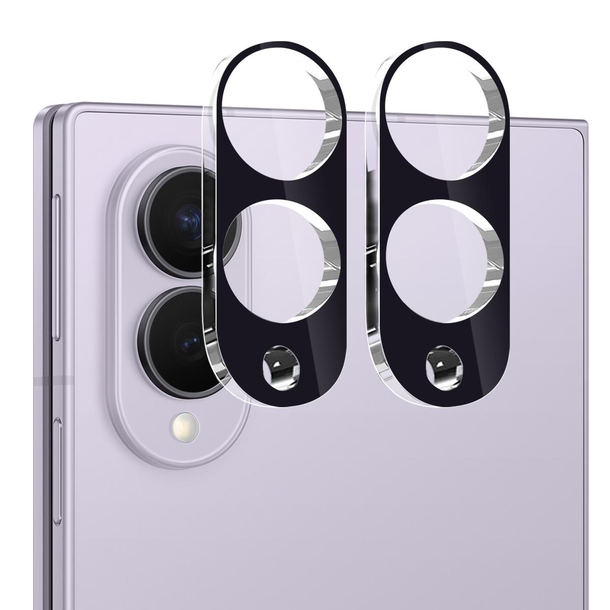 For Galaxy Z Fold8 5G 2pcs ENKAY Hat-Prince 9H Rear Camera Lens Tempered Glass Film(Black) - Shopkiz.com