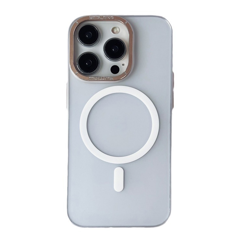 For iPhone 14 Pro Frosted PC MagSafe TPU Phone Case(White) - Shopkiz.com