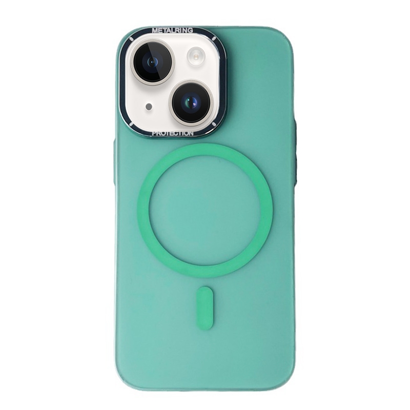 For iPhone 14 Plus Frosted PC MagSafe TPU Phone Case(Green) - Shopkiz.com