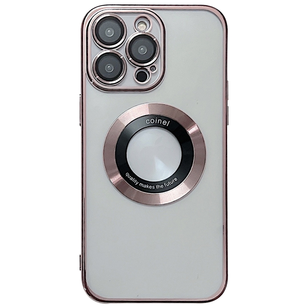 For iPhone 12 Pro Electroplating Magsafe TPU Phone Case(Rose) - Shopkiz.com