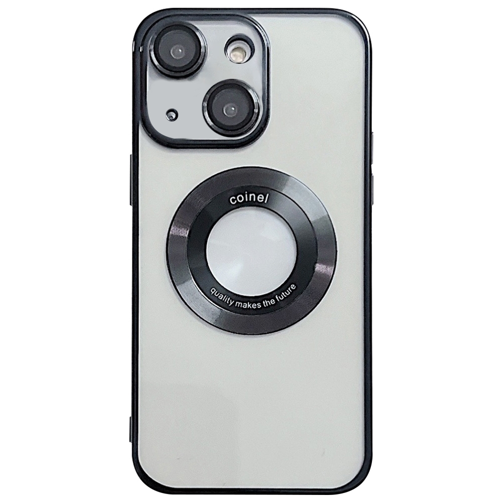 For iPhone 15 Electroplating Magsafe TPU Phone Case(Black) - Shopkiz.com