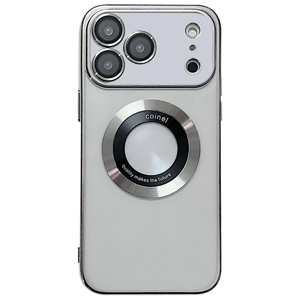 For iPhone 17 Pro Max Electroplating Magsafe TPU Phone Case(Silver) - Shopkiz.com