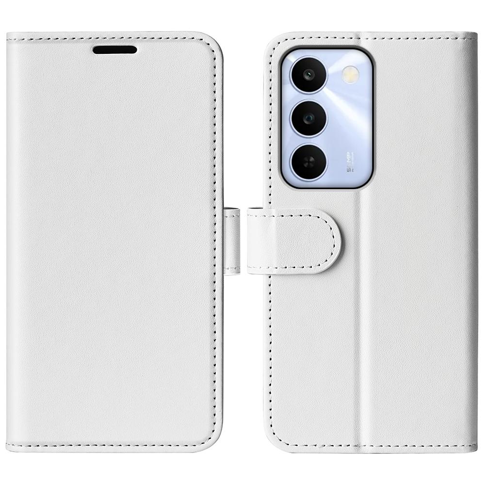 For Realme C100 / C100i / C100x R64 Texture Horizontal Flip Leather Phone Case(White) - Shopkiz.com