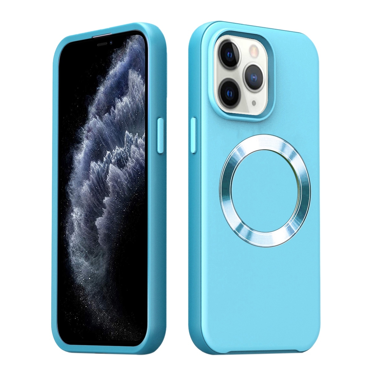 For iPhone 11 Pro Max CD Pattern Magsafe PC Phone Case(Green) - Shopkiz.com