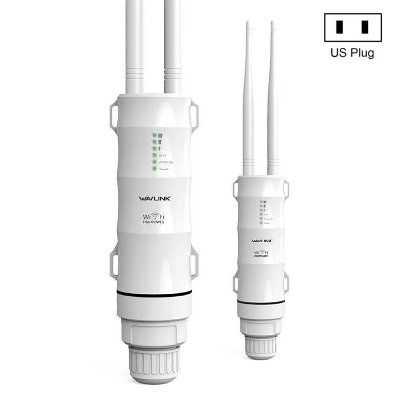 WAVLINK WN570HA1 Weatherproof 2.4+5GHz 600Mbps Outdoor WiFi Range Router Extender, Plug:US Plug - Shopkiz.com