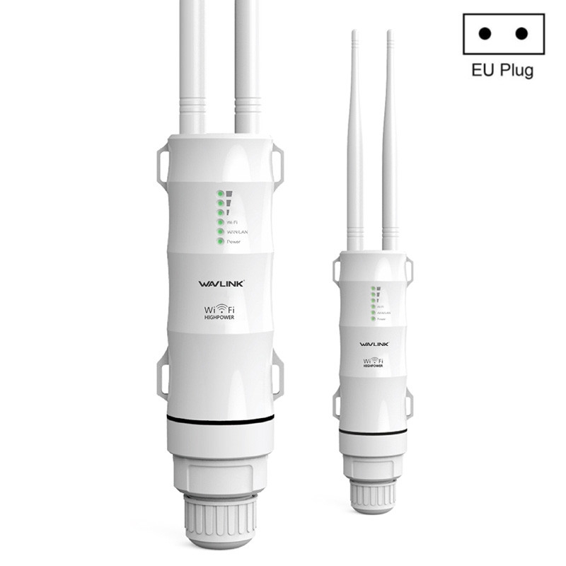 WAVLINK WN570HA1 Weatherproof 2.4+5GHz 600Mbps Outdoor WiFi Range Router Extender, Plug:EU Plug - Shopkiz.com