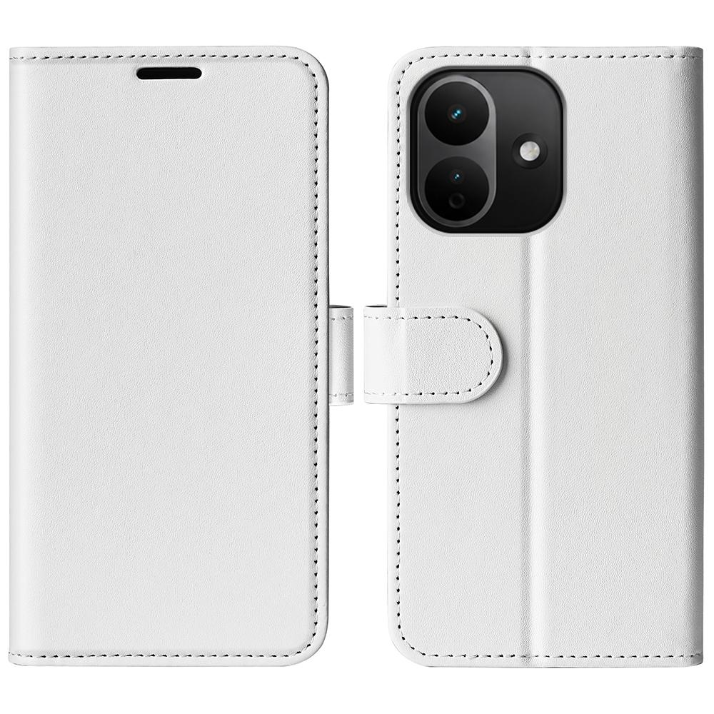 For Redmi Note 17 Pro 5G Global 163mm R64 Texture Horizontal Flip Leather Phone Case(White) - Shopkiz.com