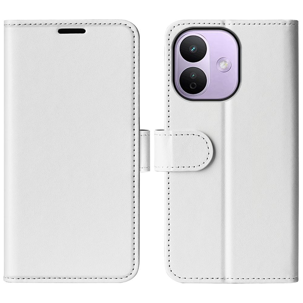 For Redmi Note 17 Pro Max 5G Global 163mm R64 Texture Horizontal Flip Leather Phone Case(White) - Shopkiz.com