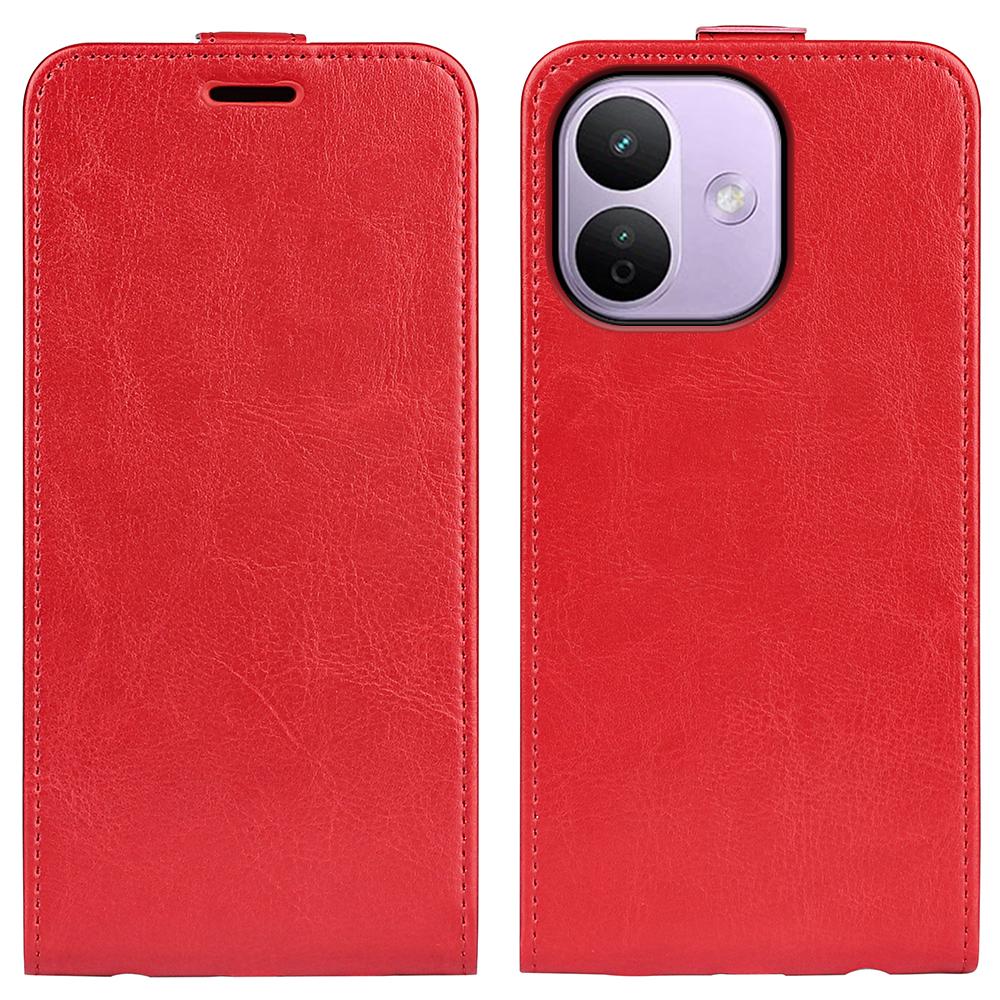 For Redmi Note 17 Pro Max 5G Global 163mm R64 Texture Single Vertical Flip Leather Phone Case(Red) - Shopkiz.com