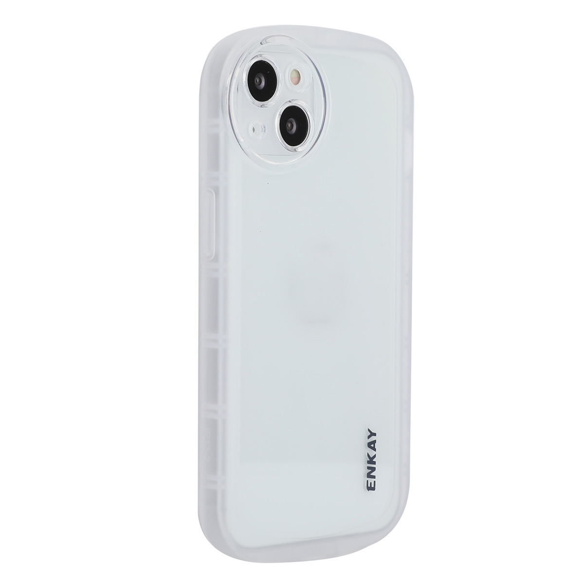 For iPhone 15 Plus ENKAY Hat-Prince Translucent Matte TPU Shockproof Phone Case(White) - Shopkiz.com