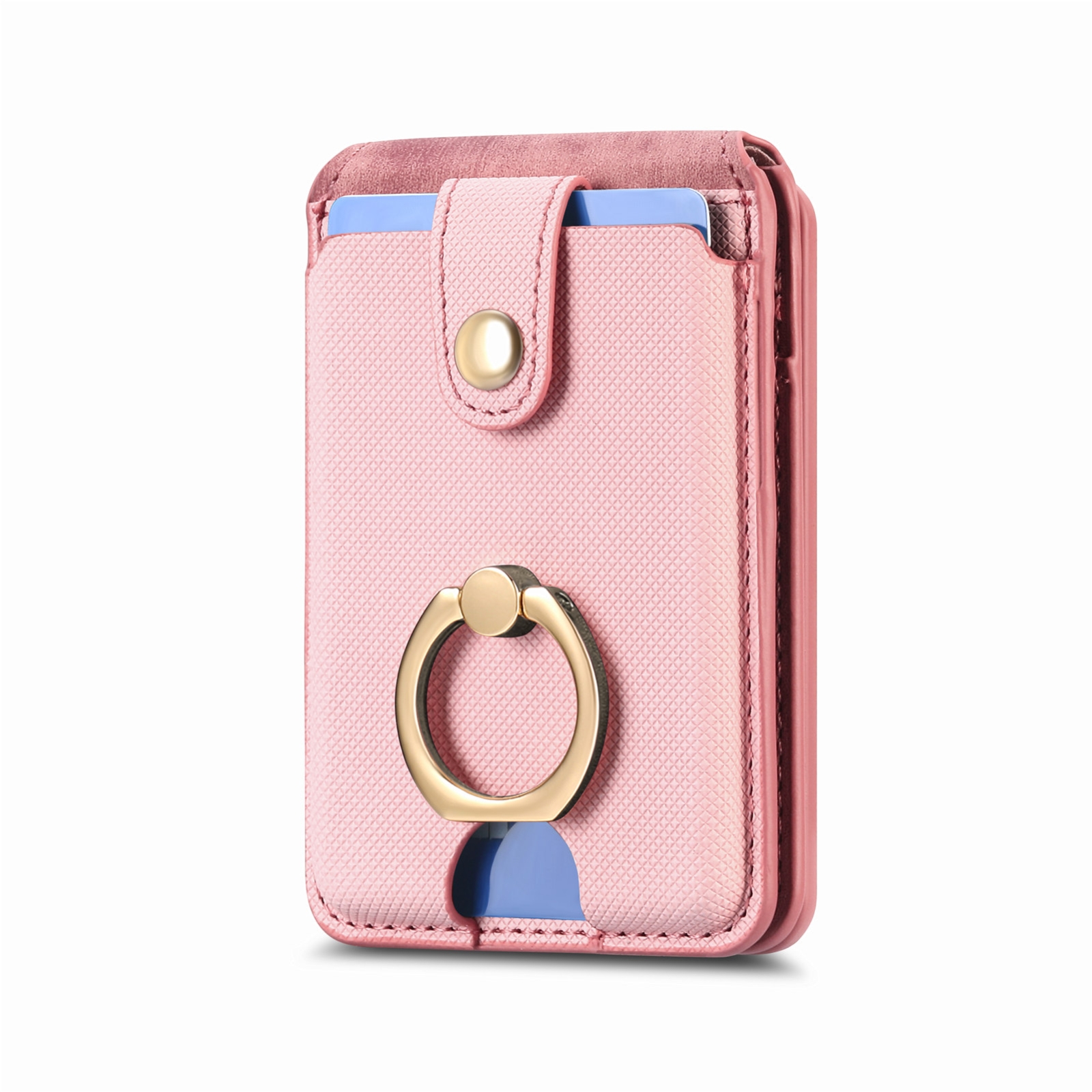 Magsafe Cross Vertical Card Bag Case For iPhone 15 / 14 / 13(Pink) - Shopkiz.com