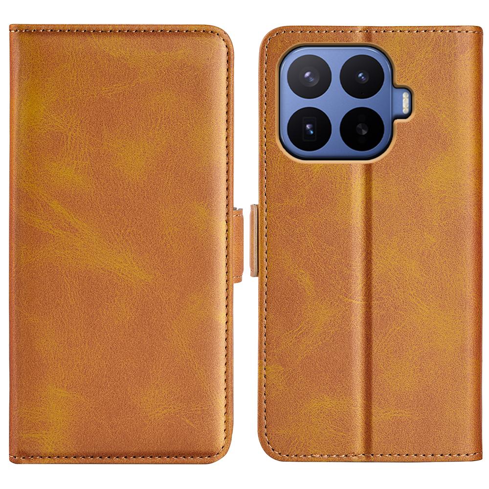 For Xiaomi 17T Pro 5G Dual-side Magnetic Buckle Horizontal Flip Leather Phone Case(Yellow) - Shopkiz.com
