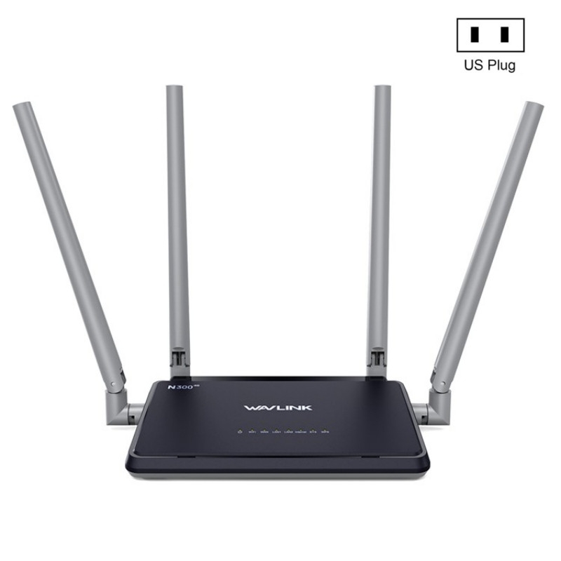 WAVLINK WN529E4 With Folding 5dBi Antennas SIM Card Slot N300 4G Wireless Router, Plug:US Plug - Shopkiz.com