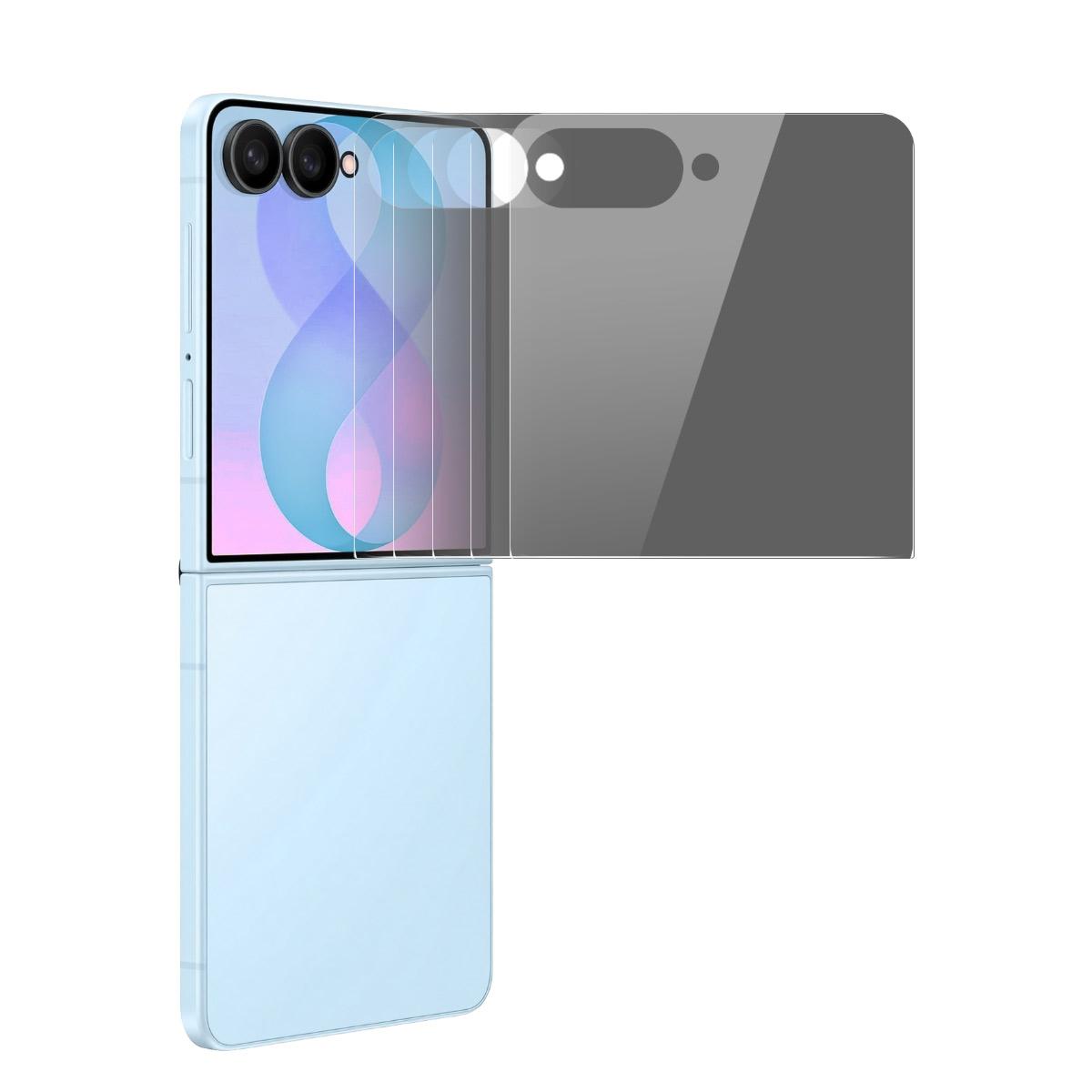 For Galaxy Z Flip8 5G Outer Screen 5pcs ENKAY Hat-Prince 28 Degree Anti-peeping Privacy Tempered Glass Film - Shopkiz.com
