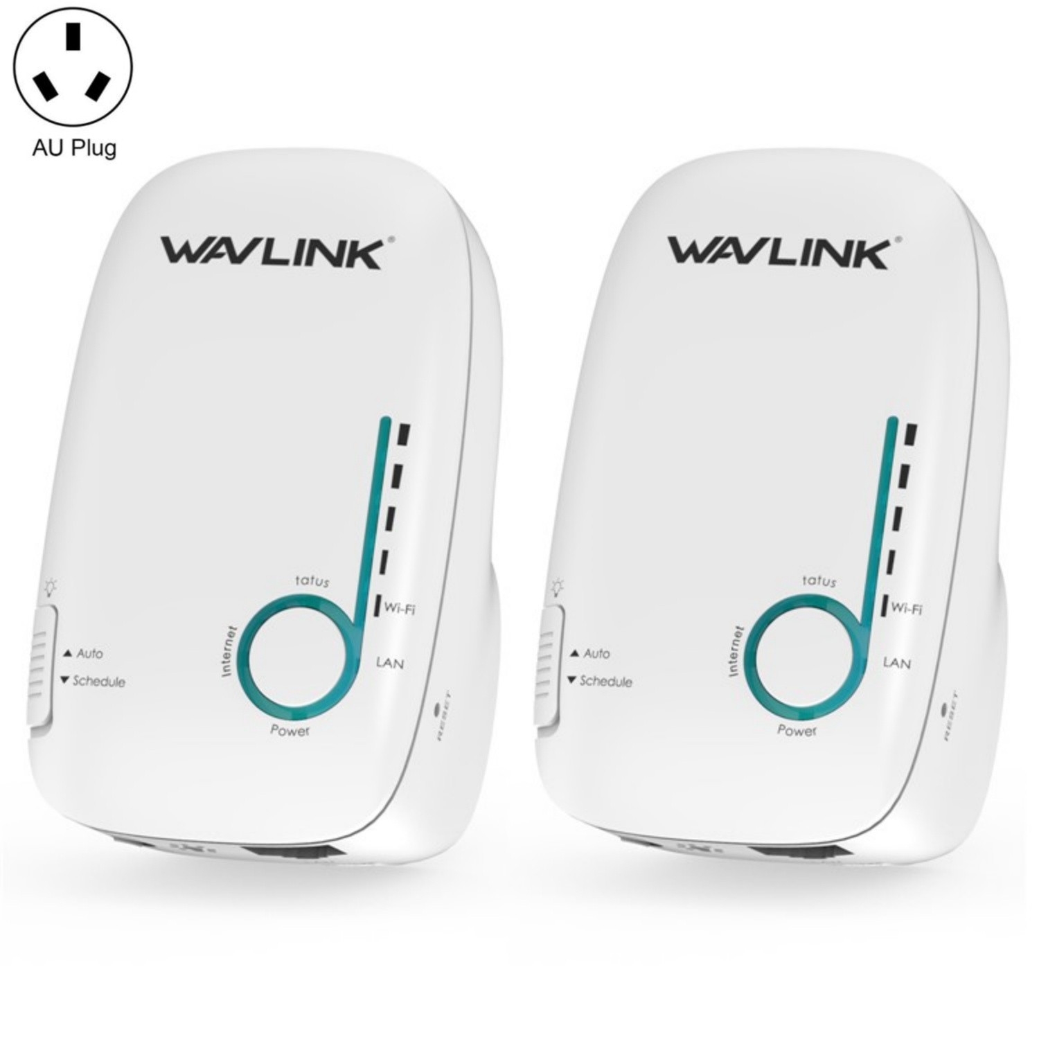 WAVLINK WN576K2 AC1200 Household WiFi Router Network Extender Dual Band Wireless Repeater, Plug:AU Plug (White) - Shopkiz.com
