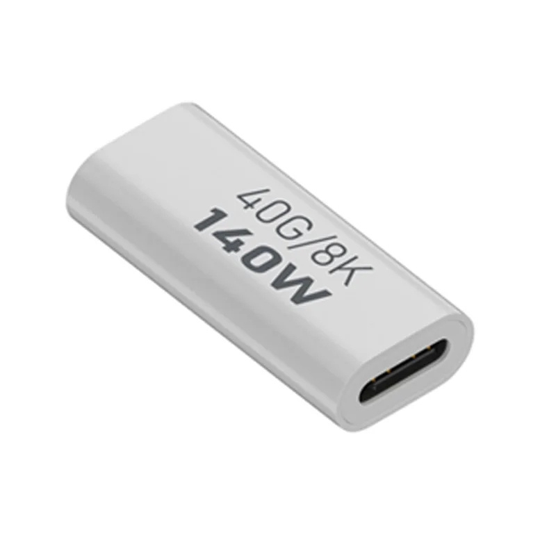 USB 3.1 Type-C to Type-C 40Gbps 8K Transmission Adapter 140W 5A Charge, Specification:Type-C Female to Female - Shopkiz.com