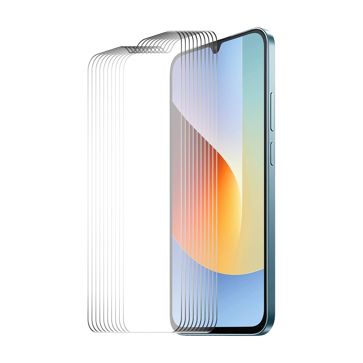 For Redmi 17C 10pcs ENKAY 9H Big Arc Edge High Aluminum-silicon Tempered Glass Film - Shopkiz.com