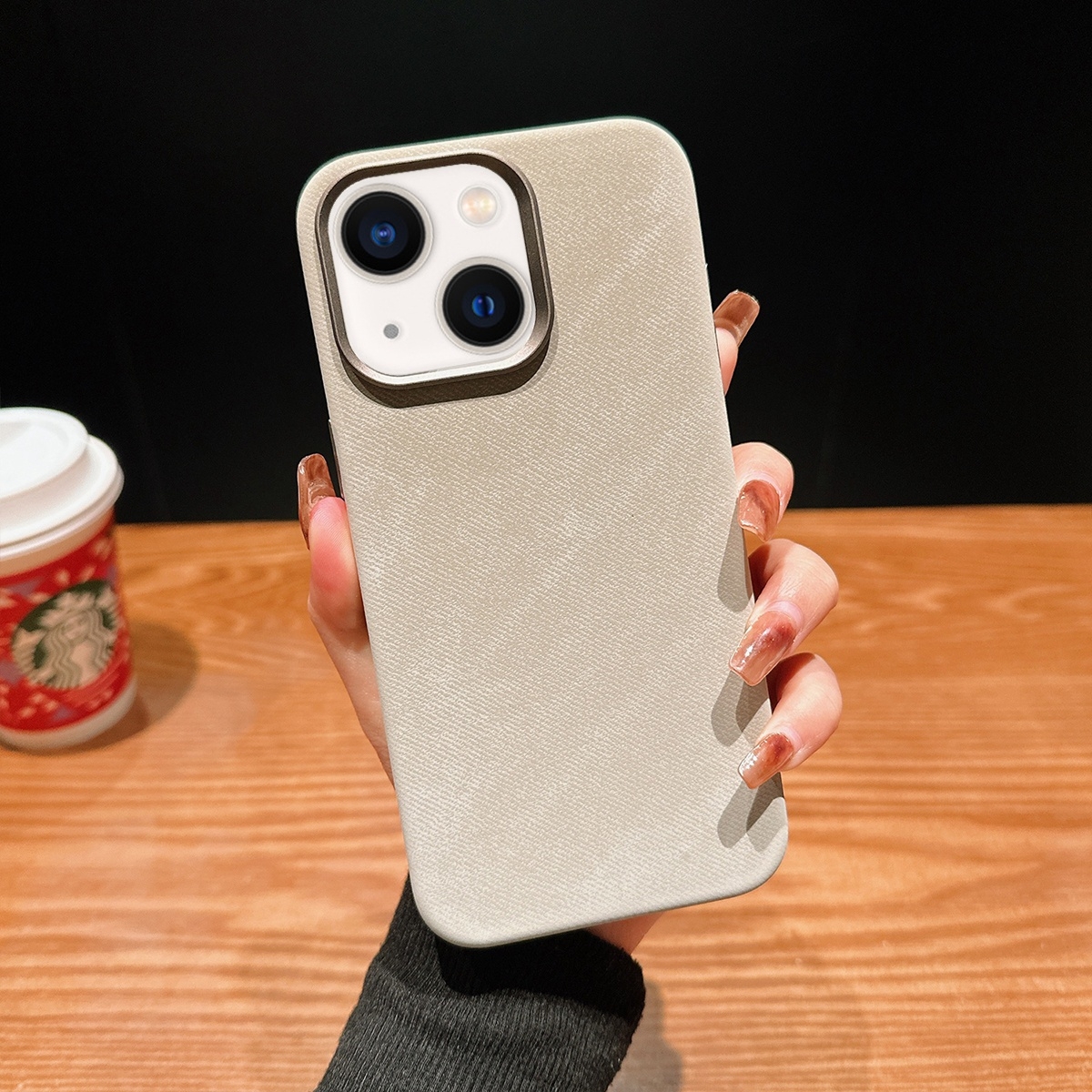For iPhone 13 Vintage Denim Shockproof Magsafe Phone Case(Grey) - Shopkiz.com