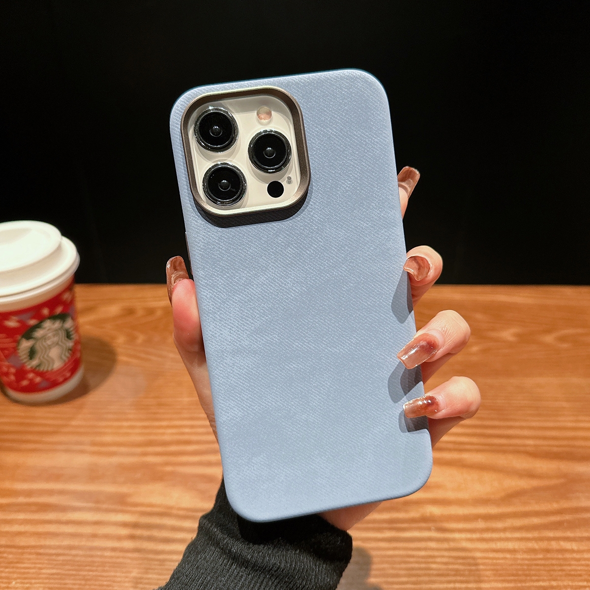 For iPhone 13 Pro Vintage Denim Shockproof Magsafe Phone Case(Blue) - Shopkiz.com