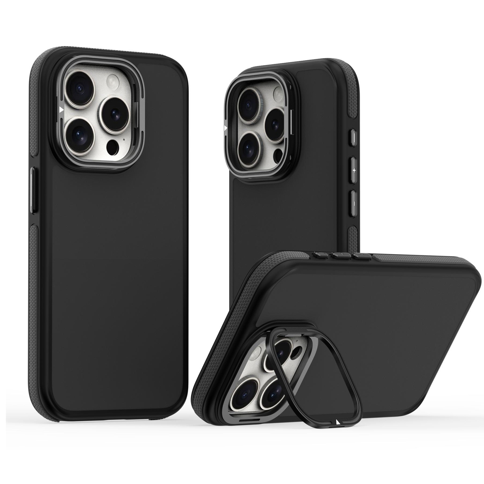 For iPhone 13 Pro Dual-Color Shockproof TPU Phone Case(Black) - Shopkiz.com