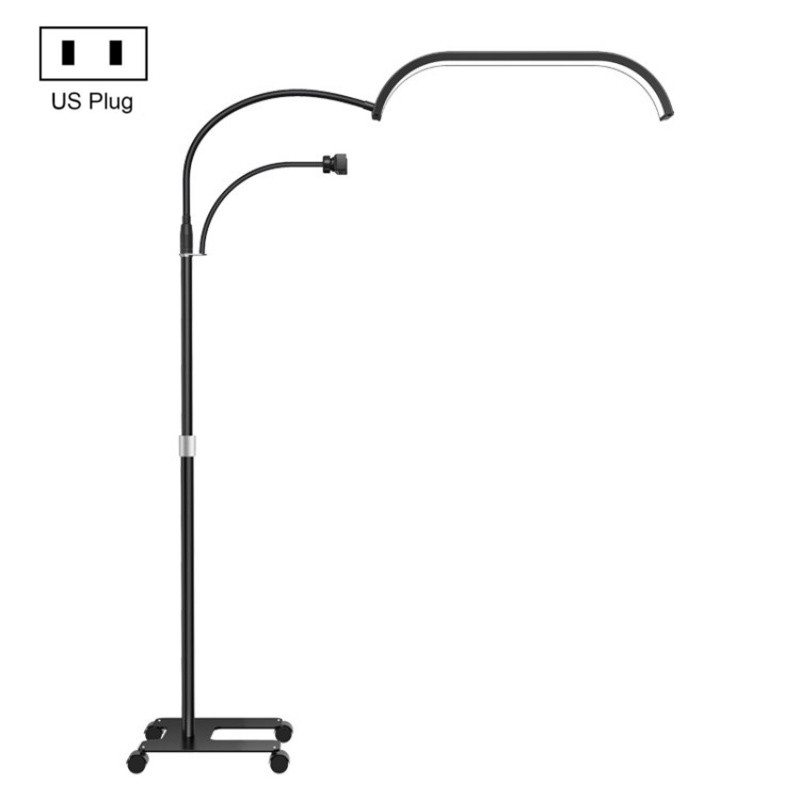HD-G63X Floor Standing Remote Dimming LED Moon Lamp Manicure Eyelash Beauty Lamp(US Plug) - Shopkiz.com