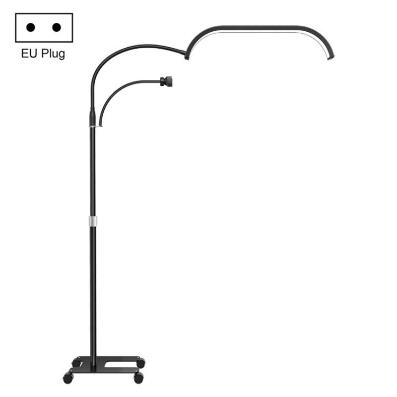HD-G63X Floor Standing Remote Dimming LED Moon Lamp Manicure Eyelash Beauty Lamp(EU Plug) - Shopkiz.com