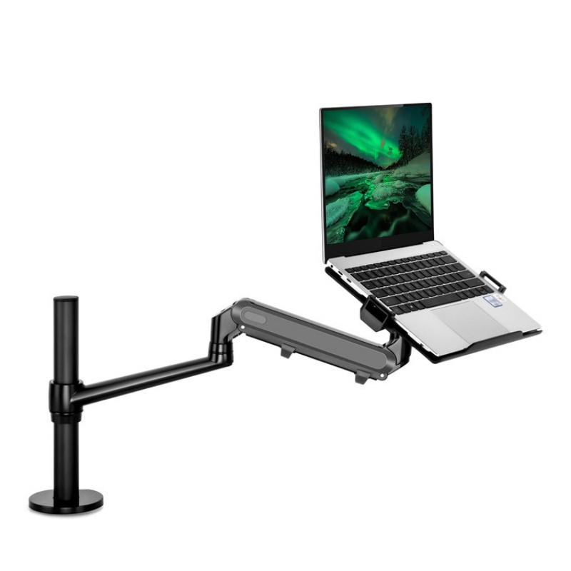 OL-1S Pro Aluminum Alloy Adjustable Laptop Monitor Holder Stand Desk Mount Monitor Bracket(Black) - Shopkiz.com