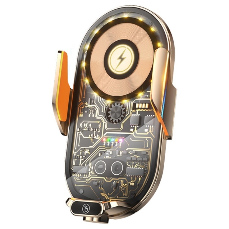 C23 66W Car Air Vent Phone Holder Wireless Charger(Gold) - Shopkiz.com