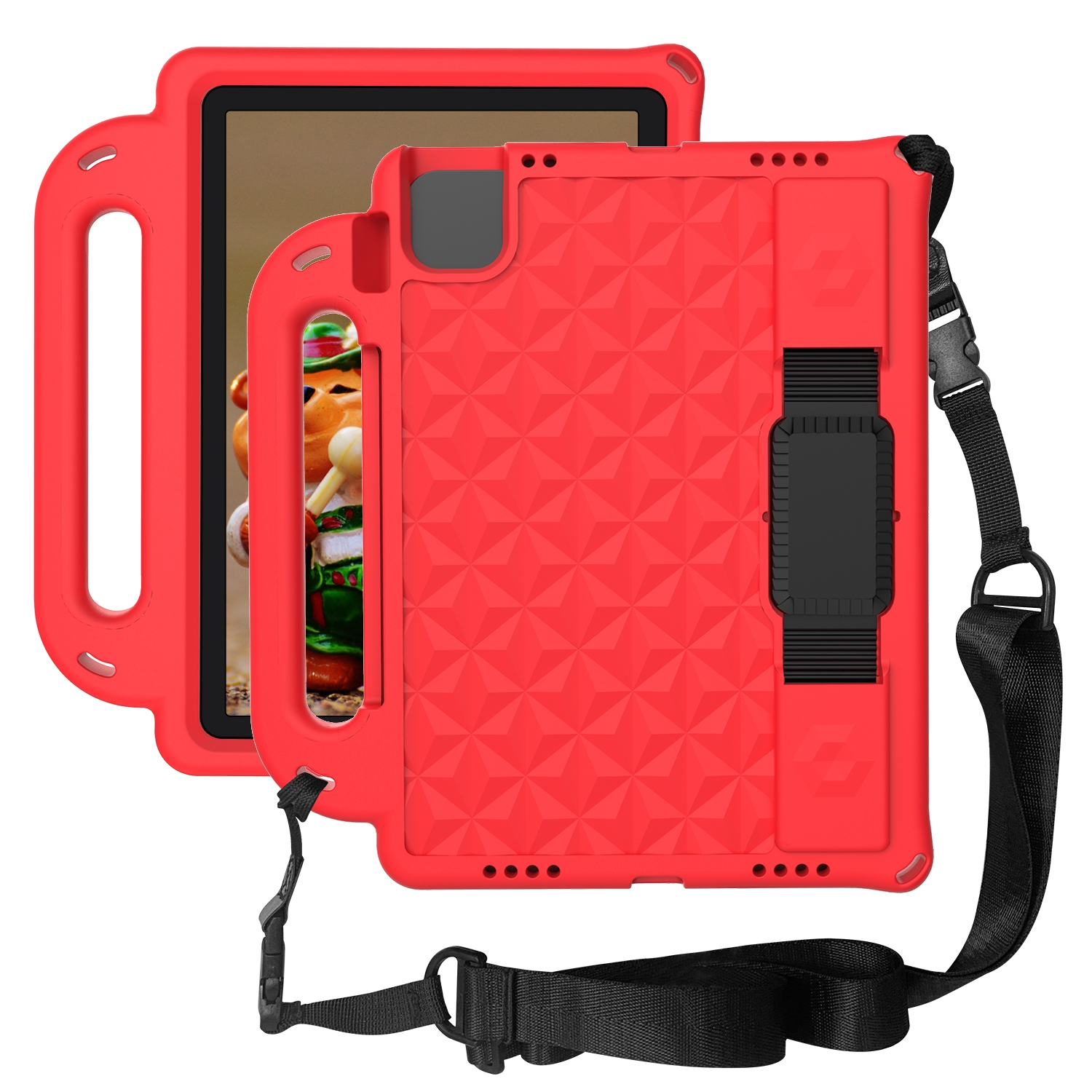 For iPad Pro 11 2025 / 2024 Diamond Series EVA Shockproof Sleeve Tablet Case(Red) - Shopkiz.com