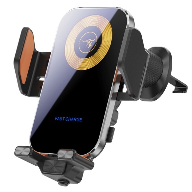 X15 Wireless Charger Mobile Phone Bracket Car Air Vent Cell Phone Mount Holder(Silver) - Shopkiz.com
