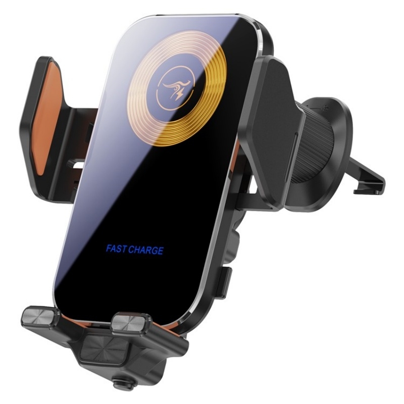 X15 Wireless Charger Mobile Phone Bracket Car Air Vent Cell Phone Mount Holder(Black) - Shopkiz.com