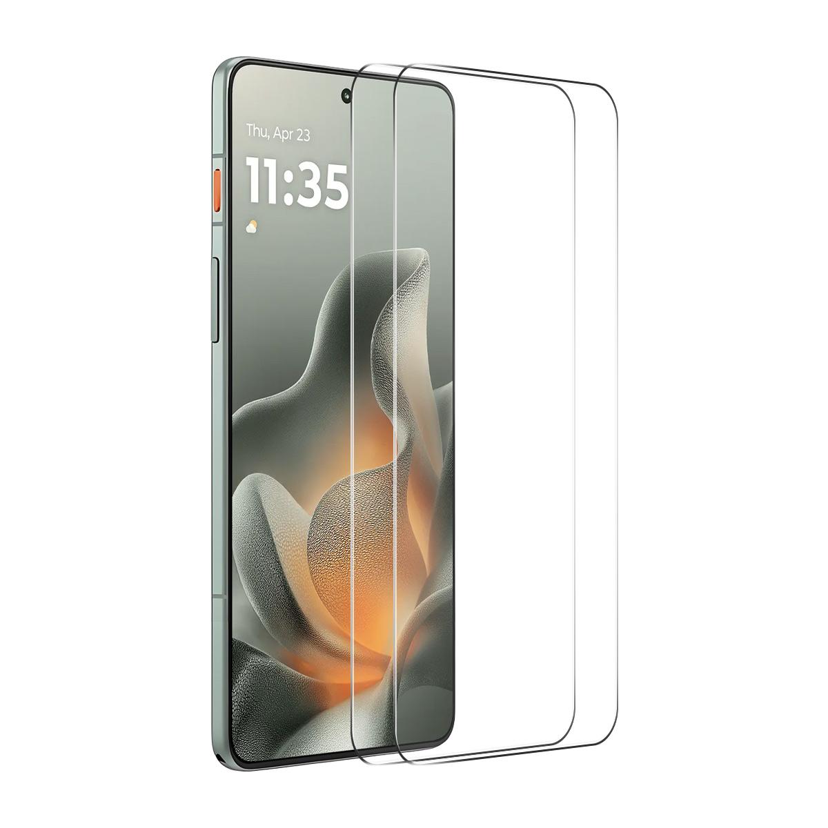 For Motorola Moto G77 Power 5G 2pcs ENKAY 9H Big Arc Edge High Aluminum-silicon Tempered Glass Film - Shopkiz.com