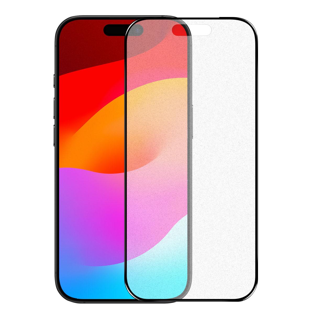For iPhone 18 Pro NORTHJO Matte Silkscreen Anti-Fingerprint Tempered Glass Film - Shopkiz.com
