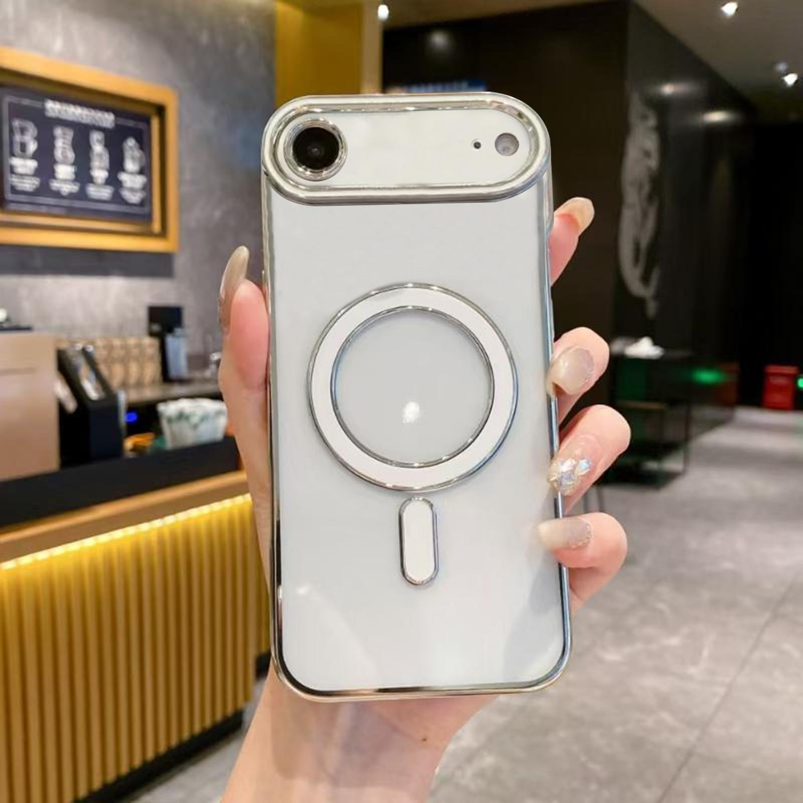 For iPhone Air Imitation Original Magsafe TPU Phone Case(White) - Shopkiz.com