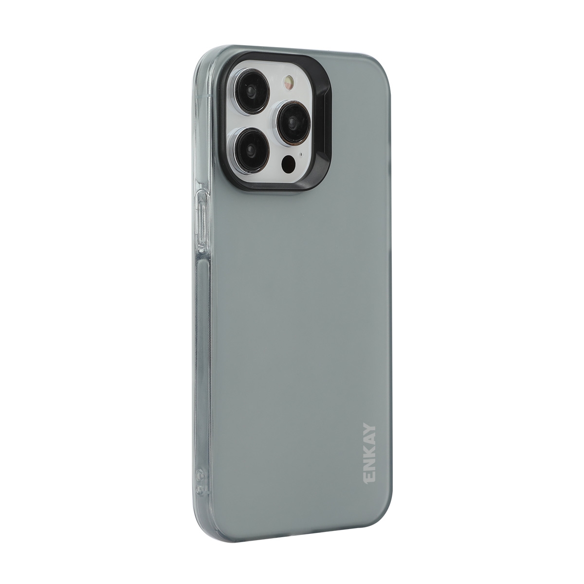 For iPhone 14 Pro ENKAY Hat-Prince Translucent Matte TPU Soft Phone Case(Grey) - Shopkiz.com